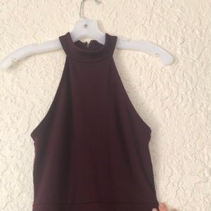 Maroon mini dress